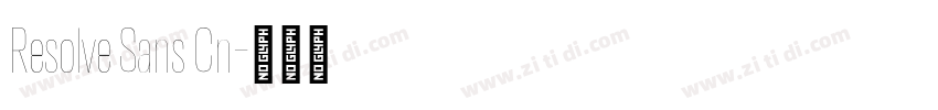 Resolve Sans Cn字体转换 Resolve Sans Cn字体转换